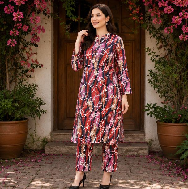 2 Piece Printed Suit – Premium Soft Fabric