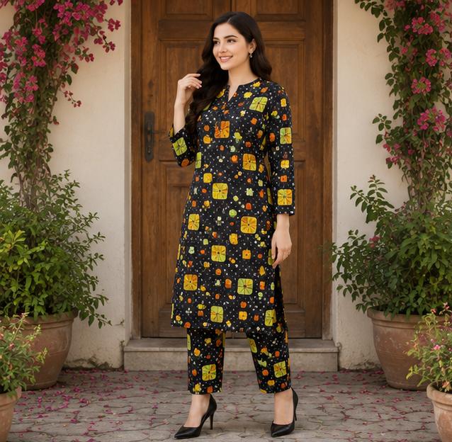 2 Piece Printed Suit – Premium Soft Fabric