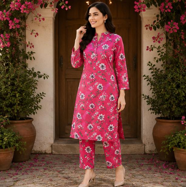 2 Piece Printed Suit – Premium Soft Fabric