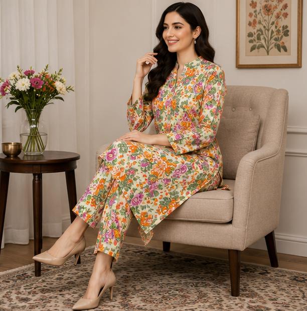2 Piece Printed Suit – Premium Soft Fabric