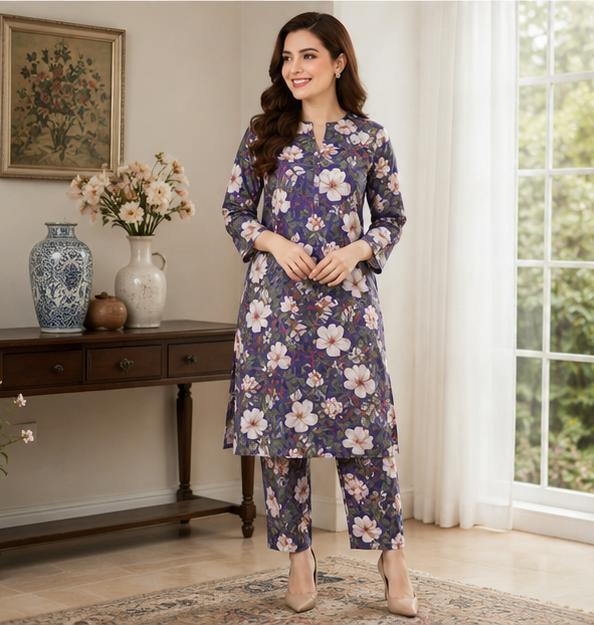 2 Piece Printed Suit – Premium Soft Fabric