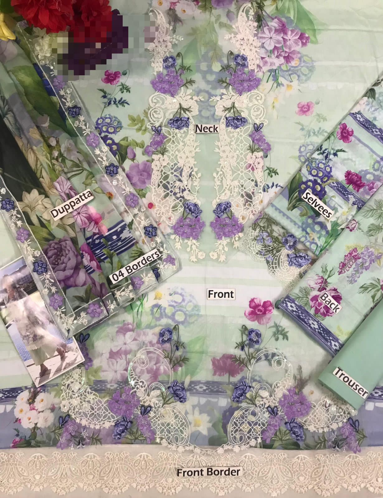 ElAF Luxury Printed Lawn Collection 2026 | Premium 3 Piece Unstitched Suit with Printed Silk Dupatta