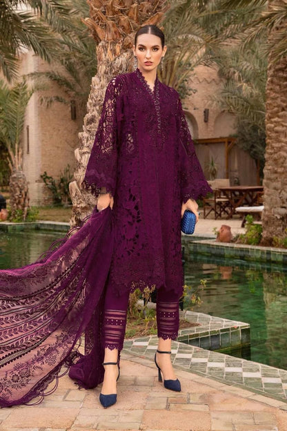 Maria B Premium Cotton Embroidered 3 Piece Suit | Luxury Organza Dupatta | Latest Collection 2026 | Unstitched
