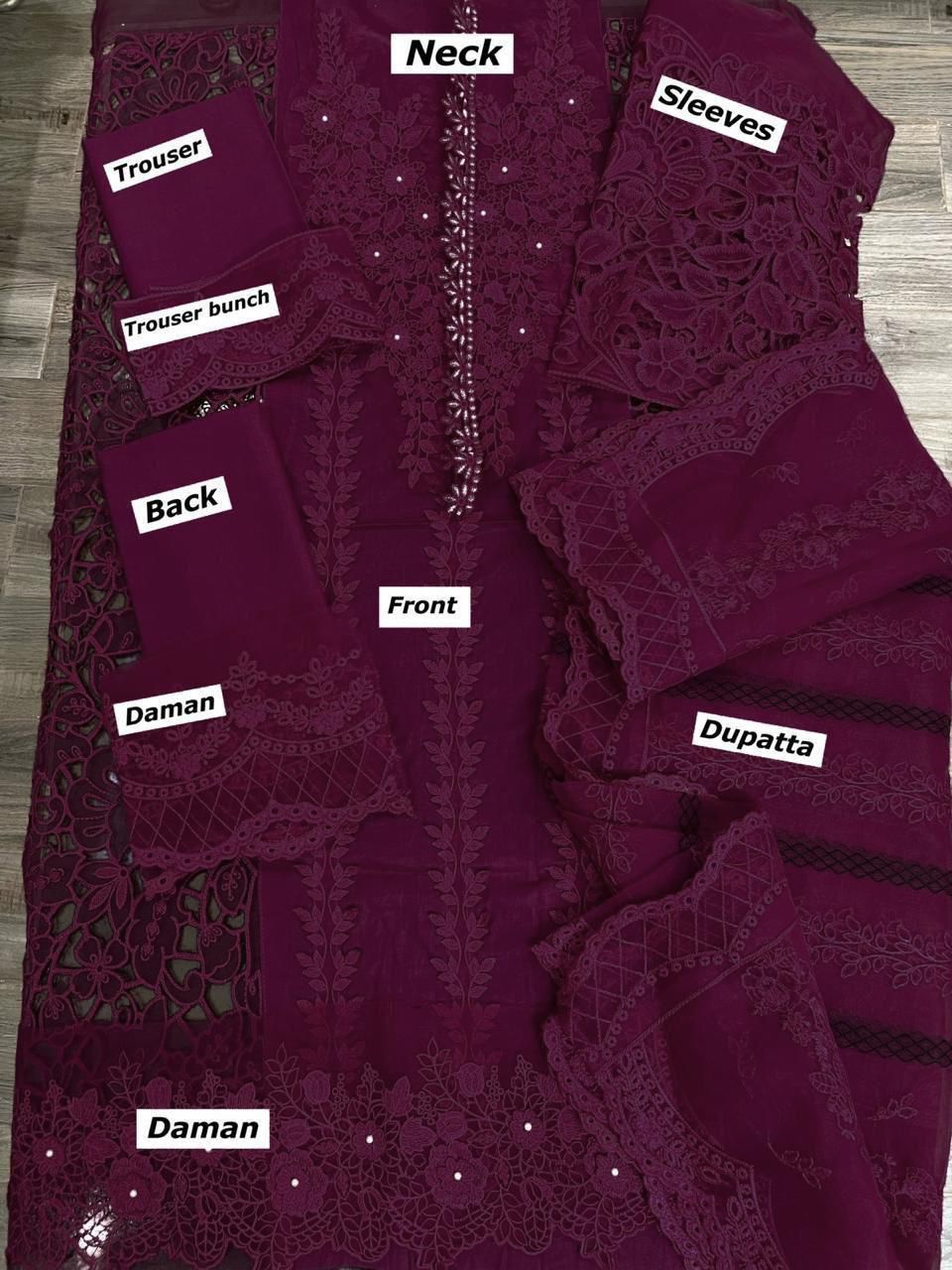 Maria B Premium Cotton Embroidered 3 Piece Suit | Luxury Organza Dupatta | Latest Collection 2026 | Unstitched