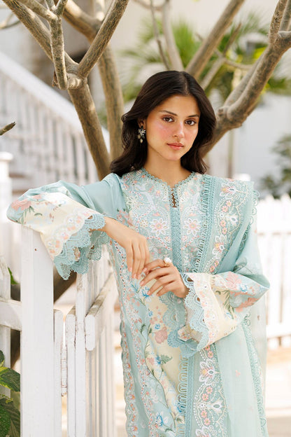 AFROZEH Luxury Lawn Collection 2026 | Premium Printed Lawn 3 Piece Unstitched Suit with Embroidered Shiffon Dupatta