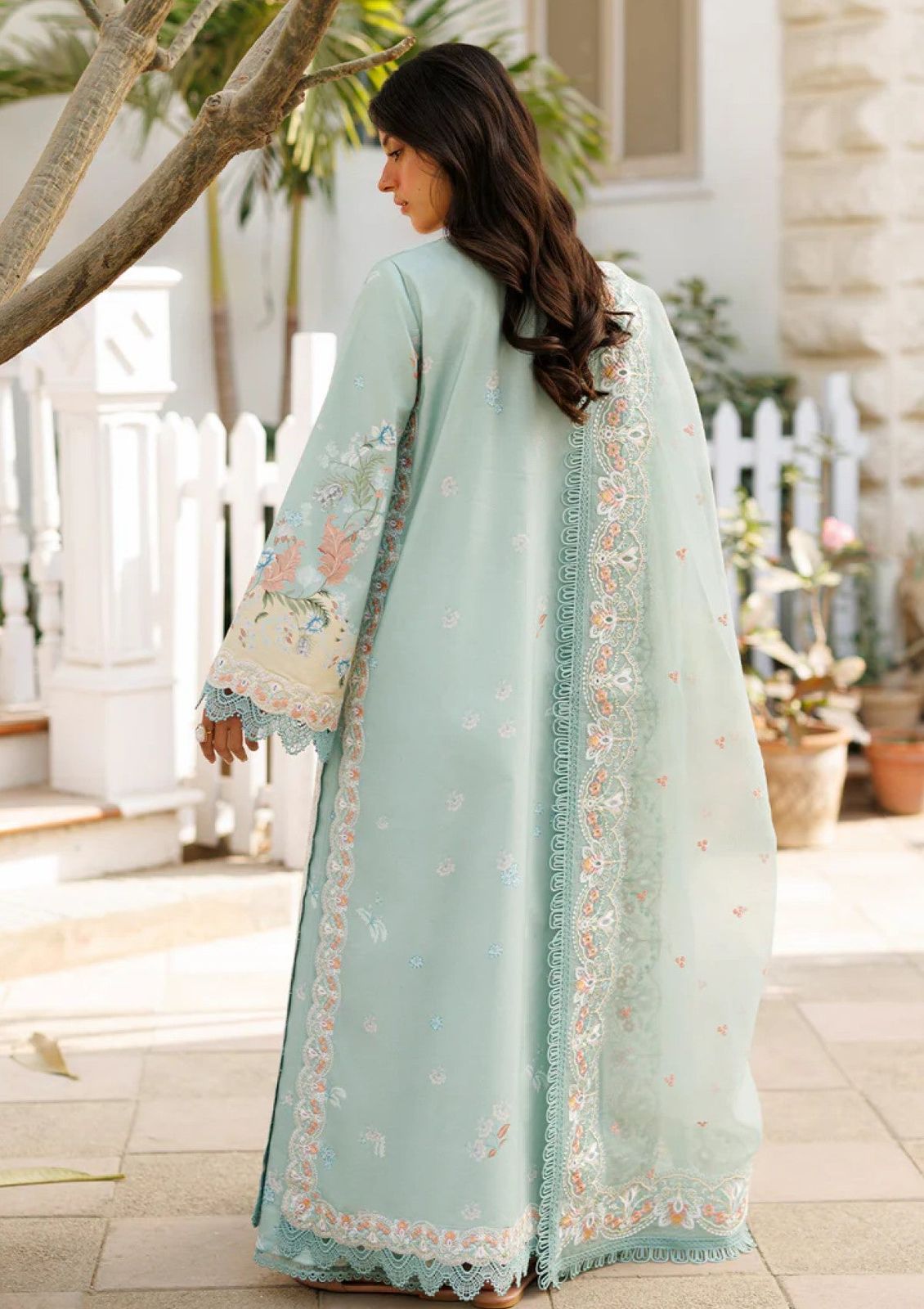 AFROZEH Luxury Lawn Collection 2026 | Premium Printed Lawn 3 Piece Unstitched Suit with Embroidered Shiffon Dupatta