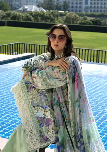 ElAF Luxury Printed Lawn Collection 2026 | Premium 3 Piece Unstitched Suit with Printed Silk Dupatta