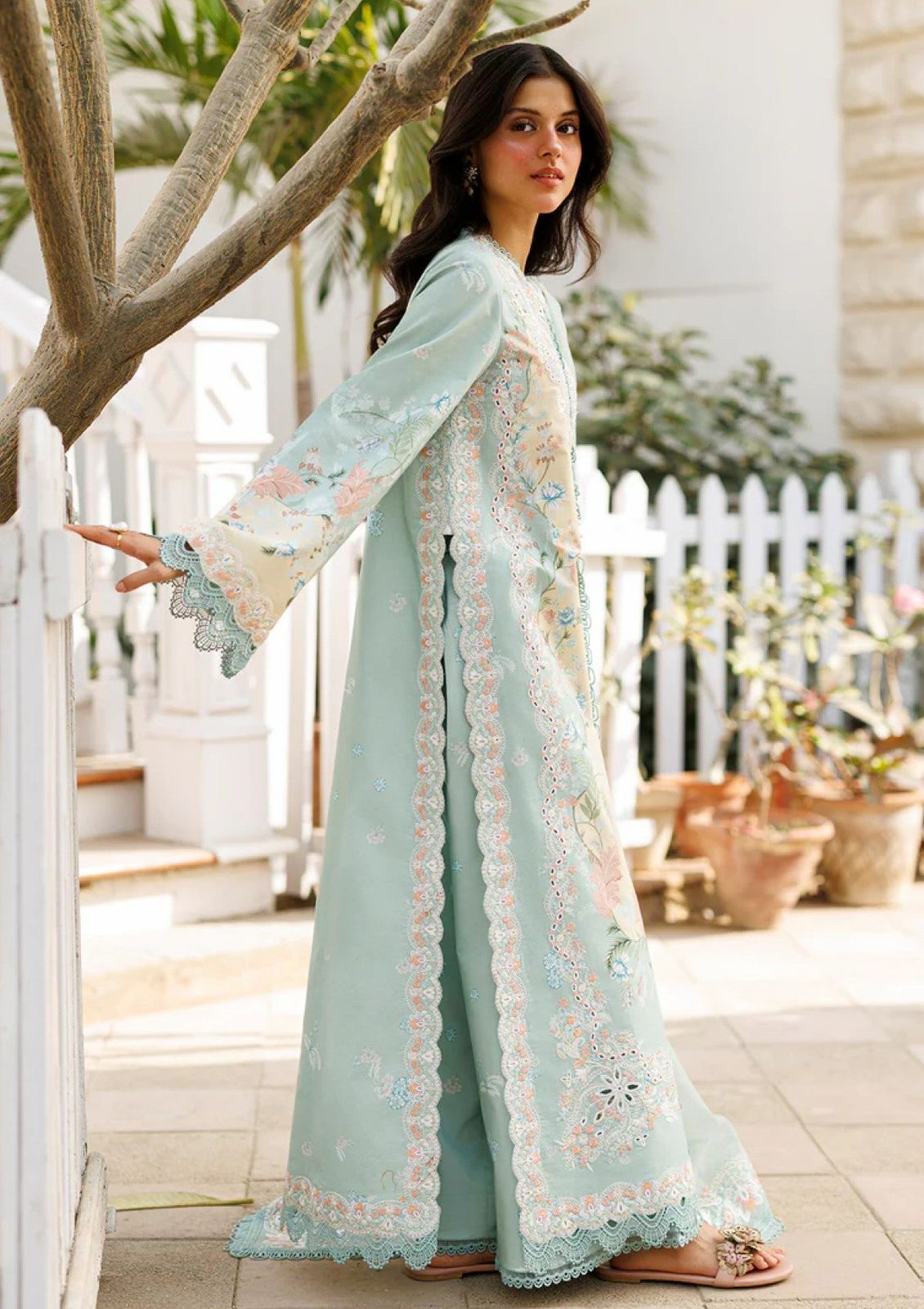AFROZEH Luxury Lawn Collection 2026 | Premium Printed Lawn 3 Piece Unstitched Suit with Embroidered Shiffon Dupatta