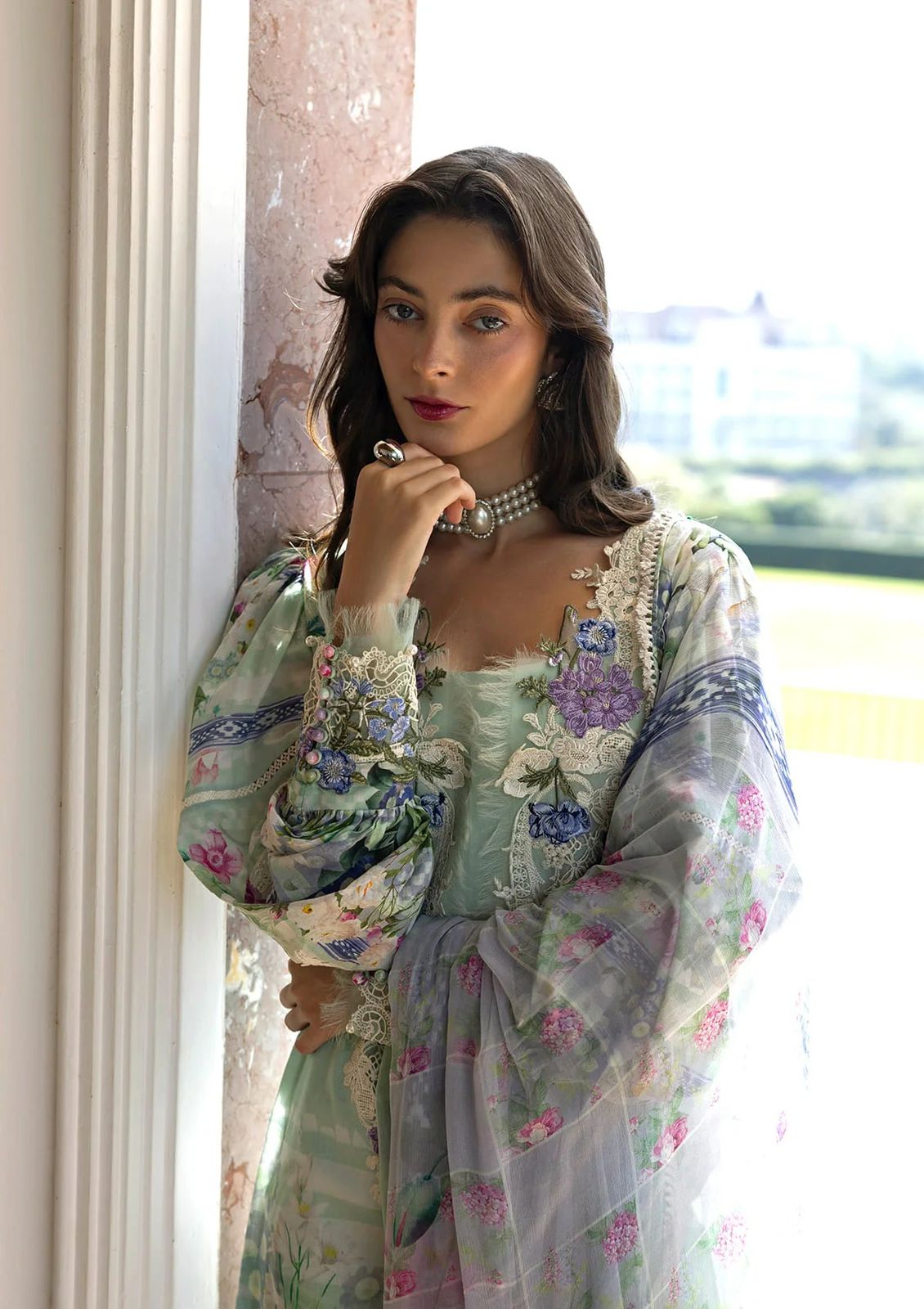 ElAF Luxury Printed Lawn Collection 2026 | Premium 3 Piece Unstitched Suit with Printed Silk Dupatta