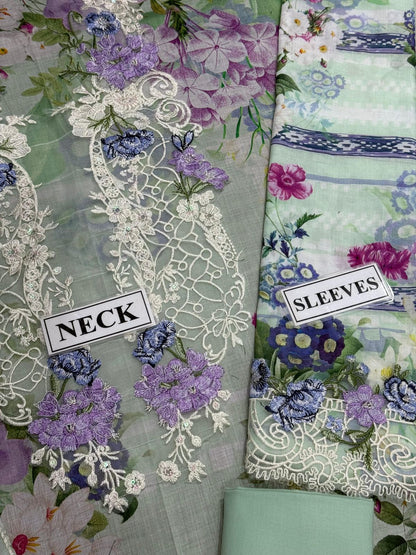 ElAF Luxury Printed Lawn Collection 2026 | Premium 3 Piece Unstitched Suit with Printed Silk Dupatta