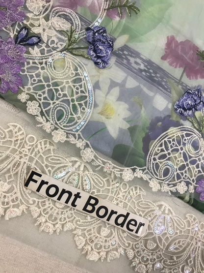 ElAF Luxury Printed Lawn Collection 2026 | Premium 3 Piece Unstitched Suit with Printed Silk Dupatta