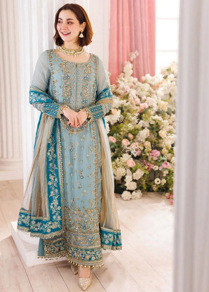 Charizma Shiffon Net Embroidered 3 Piece Suit | Luxury Adda Work Formal Wear