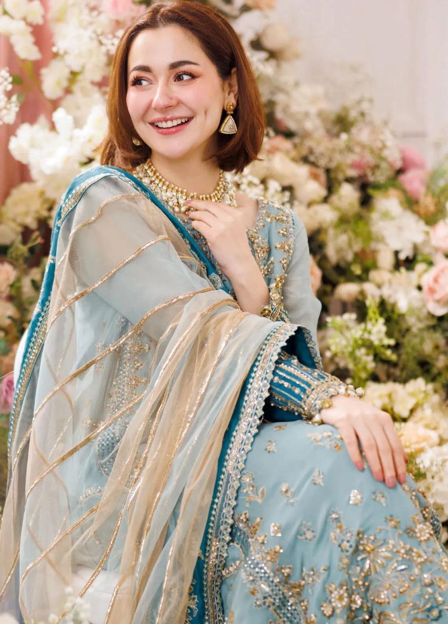Charizma Shiffon Net Embroidered 3 Piece Suit | Luxury Adda Work Formal Wear