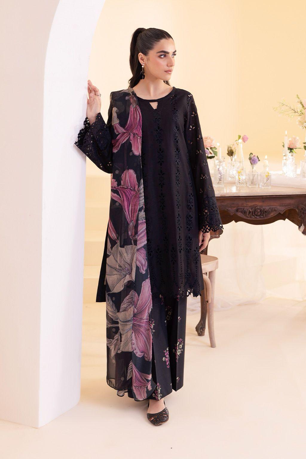 IZNIK Luxury Lawn Collection 2026 | Premium Chikankari 3 Piece Unstitched Lawn Suit with Silk Dupatta | Replica Edition