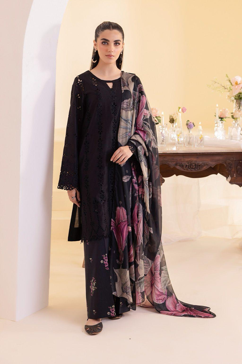 IZNIK Luxury Lawn Collection 2026 | Premium Chikankari 3 Piece Unstitched Lawn Suit with Silk Dupatta | Replica Edition