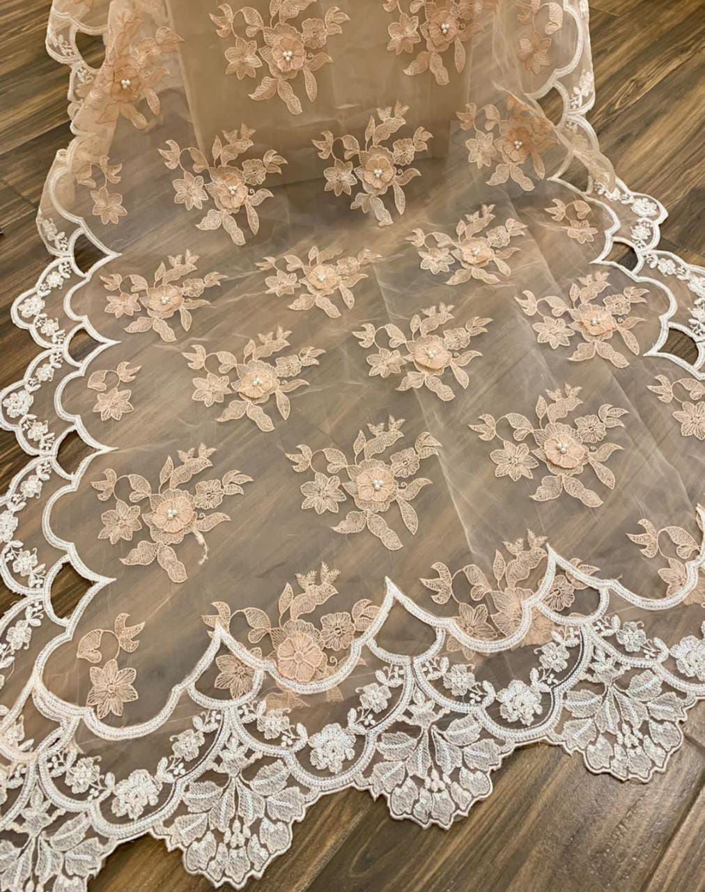 MARIA B Luxury Organza Collection | Premium 3 Piece Unstitched Organza Suit with Hand Embellishment, 3D Floral Dupatta & Satin Silk Trouser