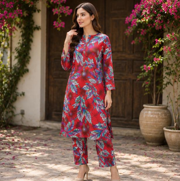 2 piece unstitched Lawn
