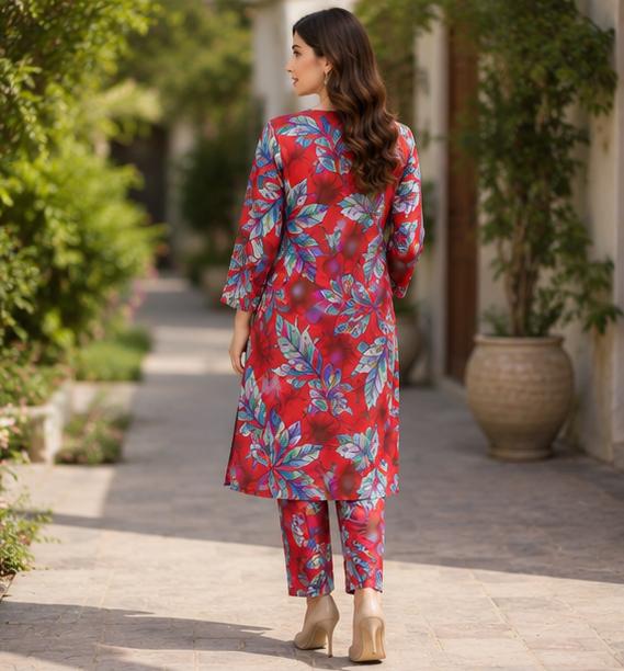 2 piece unstitched Lawn