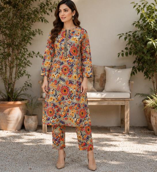 2 Piece Printed Suit – Premium Soft Fabric