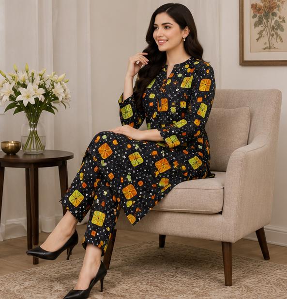 2 Piece Printed Suit – Premium Soft Fabric