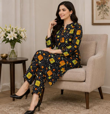 2 Piece Printed Suit – Premium Soft Fabric