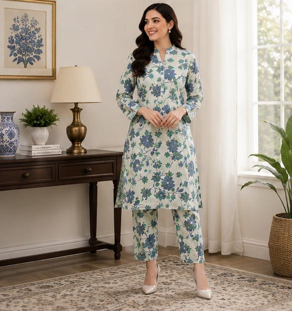 2 Piece Printed Suit – Premium Soft Fabric