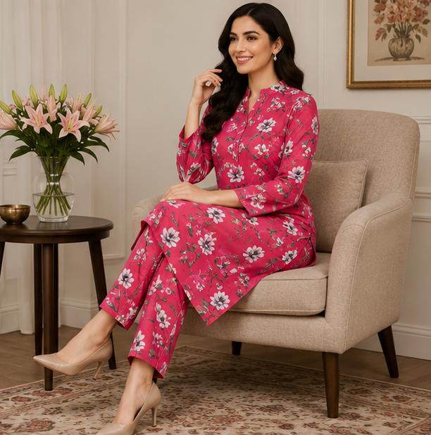 2 Piece Printed Suit – Premium Soft Fabric