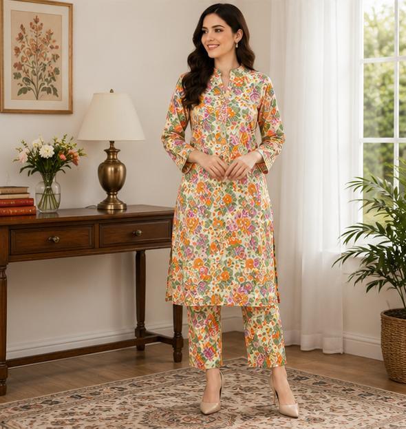 2 Piece Printed Suit – Premium Soft Fabric