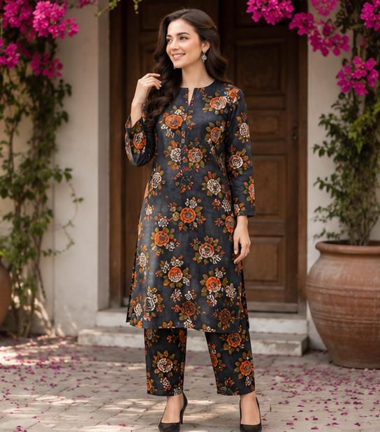 2 Piece Printed Suit – Premium Soft Fabric