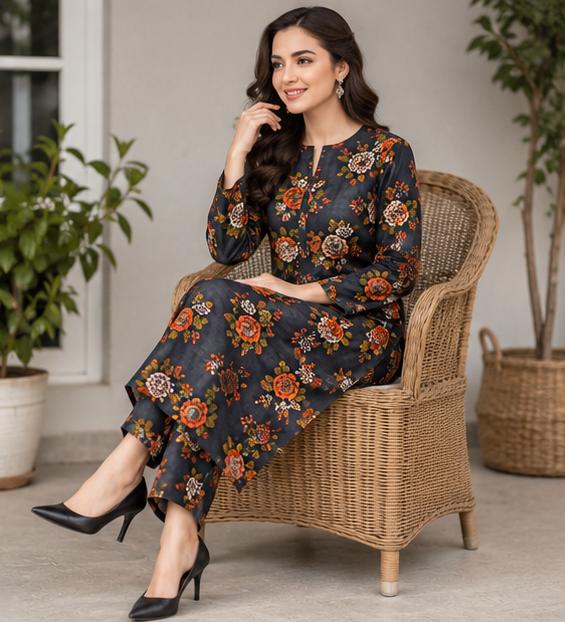 2 Piece Printed Suit – Premium Soft Fabric