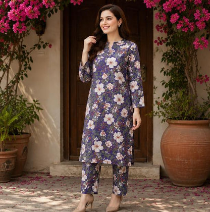 2 Piece Printed Suit – Premium Soft Fabric