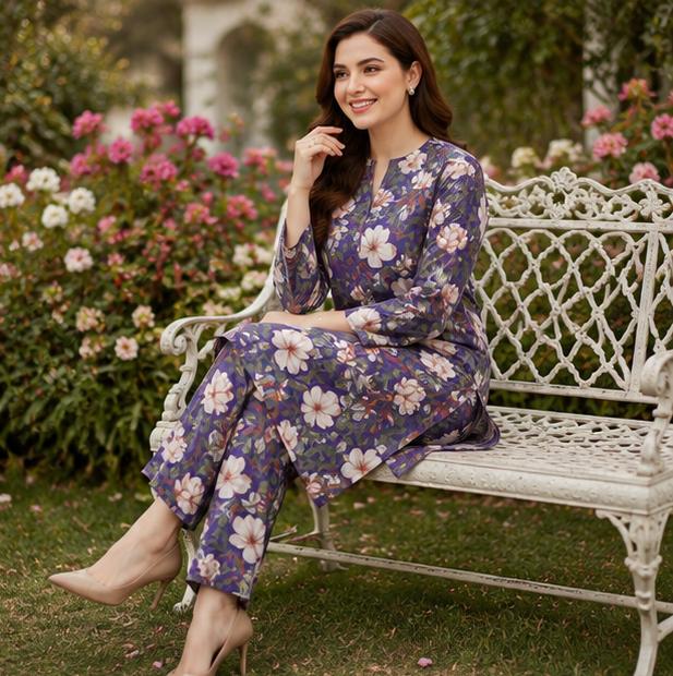 2 Piece Printed Suit – Premium Soft Fabric