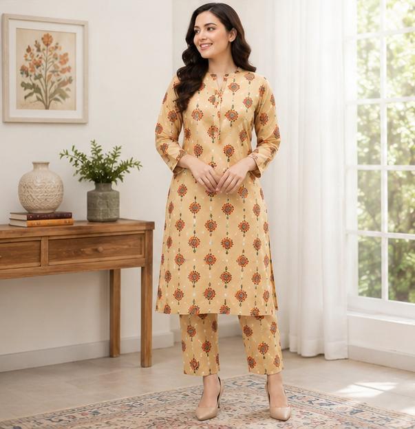2 Piece Printed Suit – Premium Soft Fabric