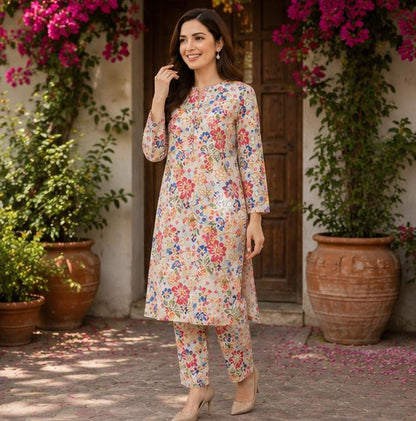 2 Piece Printed Suit – Premium Soft Fabric