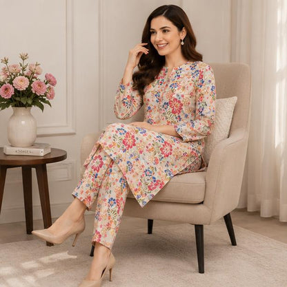 2 Piece Printed Suit – Premium Soft Fabric