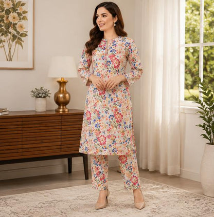 2 Piece Printed Suit – Premium Soft Fabric