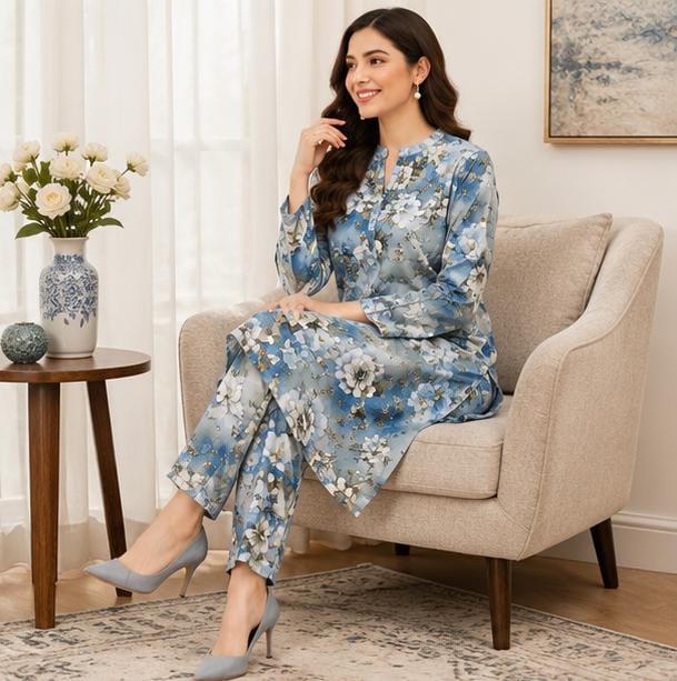 2 Piece Printed Suit – Premium Soft Fabric |