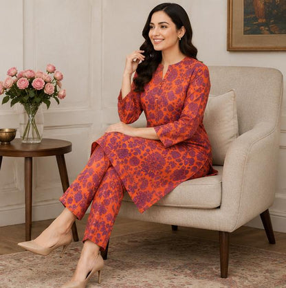 2 Piece Printed Suit – Premium Soft Fabric