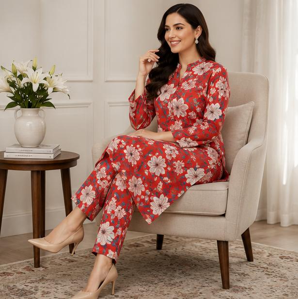 2 Piece Printed Suit – Premium Soft Fabric