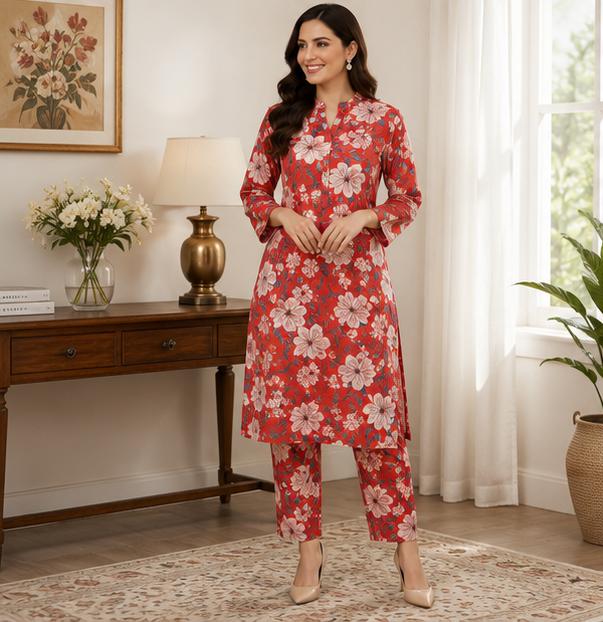 2 Piece Printed Suit – Premium Soft Fabric