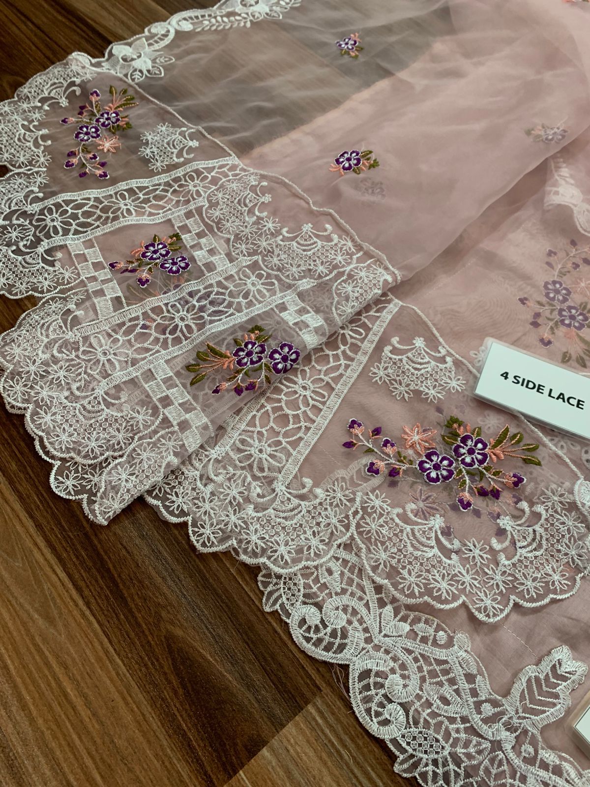 ELAF Royal Luxury Chicken Kari Festive Collection 2026 | Premium 3 Piece Unstitched Suit with Heavy Embroidered Organza Dupatta